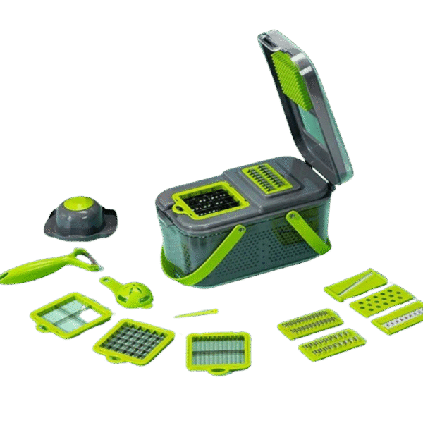 ⁦قطاعة خضروات متعددة الوظائف - Veggie Slicer | 22 قطعة لتسهيل تحضير الطعام في مطبخك⁩ - الصورة ⁦5⁩