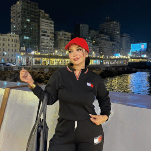 Women Cotton Two-Piece Tracksuit – Sporty Chic Style