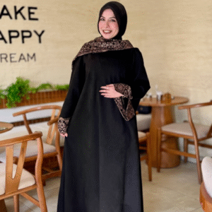 Elegant two-piece winter dress set featuring a printed wrap dress and suede dress, one size, premium imported fabric