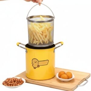 "حلة تحمير بطاطس، مقلاة هوائية وصحية، تحمير سريع بدون زيت أو بزيت قليل، سهلة الاستخدام والتنظيف